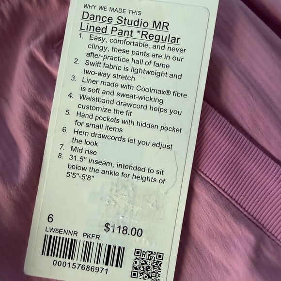 Lululemon Athletica Pink Track Pants - Picture 10 of 10